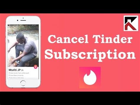 how to end my tinder subscription